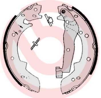 Obrázok Sada brzdových čeľustí BREMBO  S68505