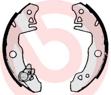 Obrázok Sada brzdových čeľustí BREMBO  S68510