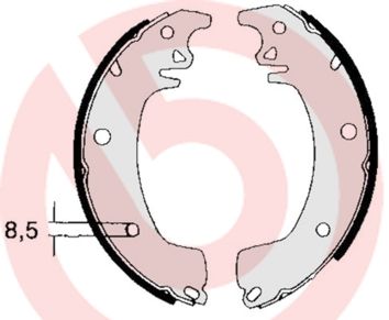 Obrázok Sada brzdových čeľustí BREMBO  S68514
