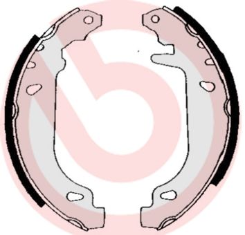 Obrázok Sada brzdových čeľustí BREMBO  S68520
