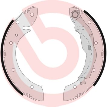 Obrázok Sada brzdových čeľustí BREMBO  S68521
