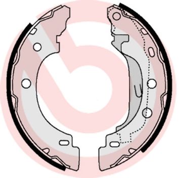 Obrázok Sada brzdových čeľustí BREMBO  S68523