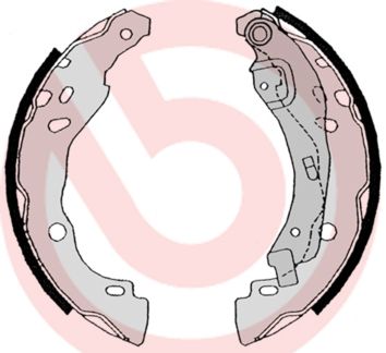 Obrázok Sada brzdových čeľustí BREMBO  S68525