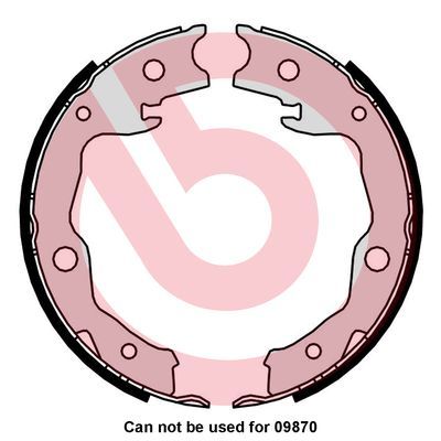 Obrázok Sada brzd. čeľustí parkov. brzdy BREMBO  S83568