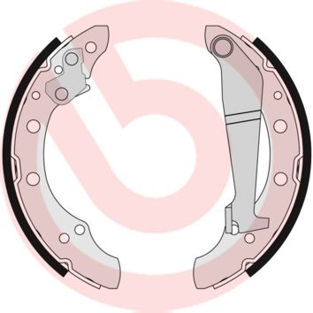 Obrázok Sada brzdových čeľustí BREMBO  S85508