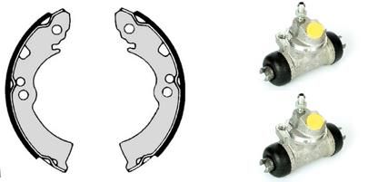 Obrázok Sada brzdových čeľustí BREMBO STANDARD KIT H56004