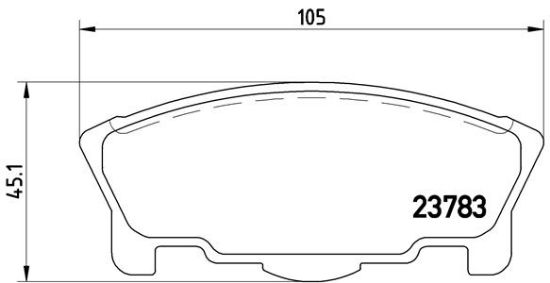 Obrázok Sada brzdových platničiek kotúčovej brzdy BREMBO  P16014
