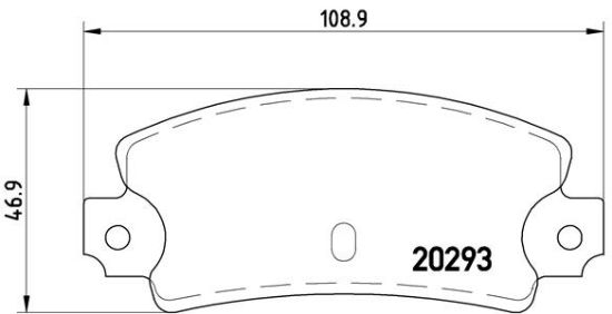 Obrázok Sada brzdových platničiek kotúčovej brzdy BREMBO  P23008