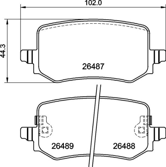 Obrázok Sada brzdových platničiek kotúčovej brzdy BREMBO  P30139