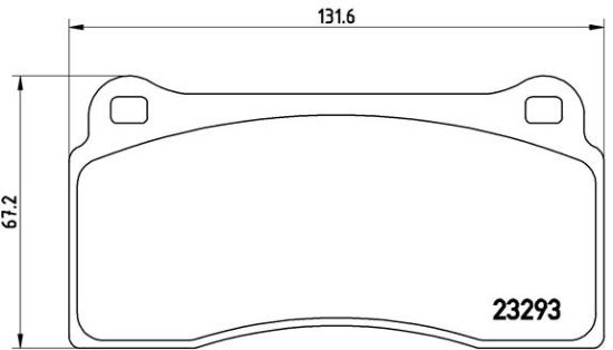 Obrázok Sada brzdových platničiek kotúčovej brzdy BREMBO  P36018