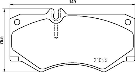 Obrázok Sada brzdových platničiek kotúčovej brzdy BREMBO  P50134