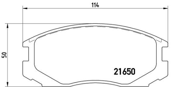 Obrázok Sada brzdových platničiek kotúčovej brzdy BREMBO  P54015