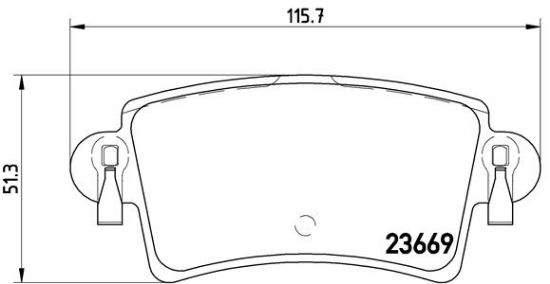 Obrázok Sada brzdových platničiek kotúčovej brzdy BREMBO  P59040