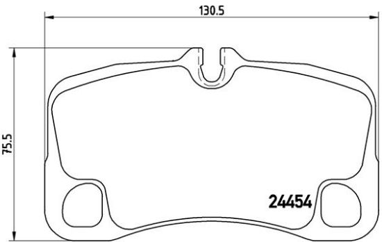 Obrázok Sada brzdových platničiek kotúčovej brzdy BREMBO  P65022