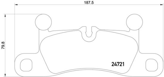 Obrázok Sada brzdových platničiek kotúčovej brzdy BREMBO  P65027