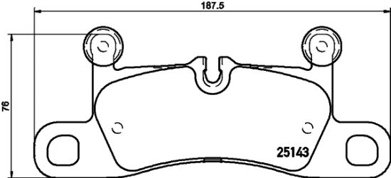 Obrázok Sada brzdových platničiek kotúčovej brzdy BREMBO  P65042