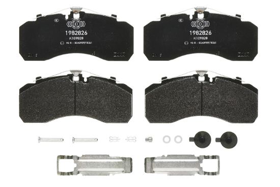 Obrázok Sada brzdových platničiek kotúčovej brzdy BREMBO  PB4601S