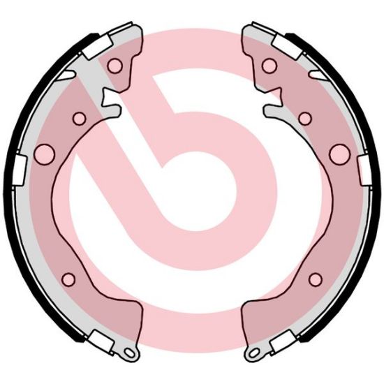 Obrázok Sada brzdových čeľustí BREMBO  S28521