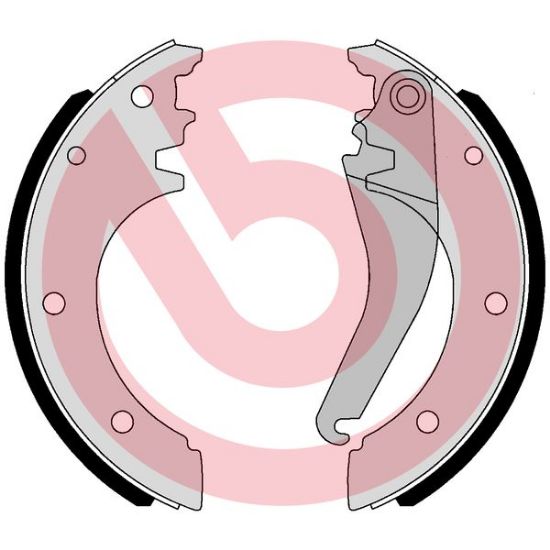Obrázok Sada brzd. čeľustí parkov. brzdy BREMBO  SA6509