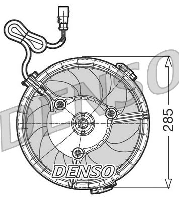Obrázok Ventilátor chladenia motora DENSO  DER02005