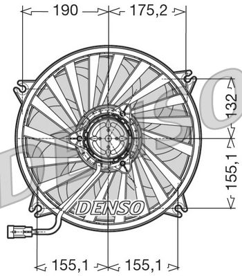 Obrázok Ventilátor chladenia motora DENSO  DER07005