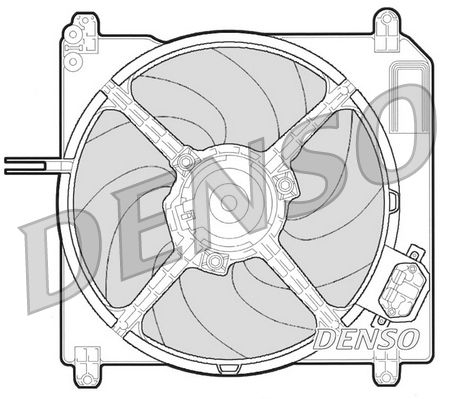 Obrázok Ventilátor chladenia motora DENSO  DER09007