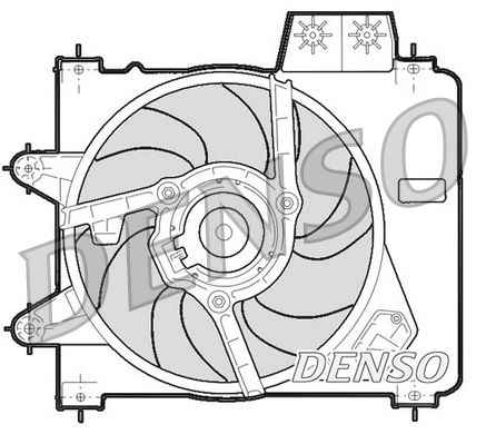 Obrázok Ventilátor chladenia motora DENSO  DER09244