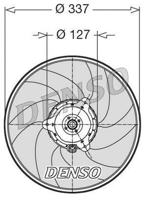 Obrázok Ventilátor chladenia motora DENSO  DER21002