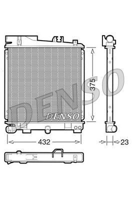 Obrázok Chladič motora DENSO  DRM05029