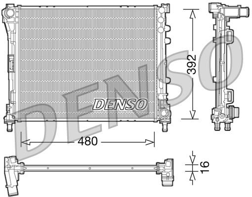 Obrázok Chladič motora DENSO  DRM09087