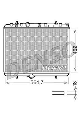 Obrázok Chladič motora DENSO  DRM21055