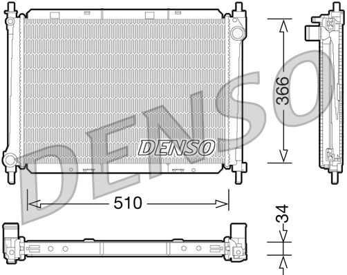 Obrázok Chladič motora DENSO  DRM46037