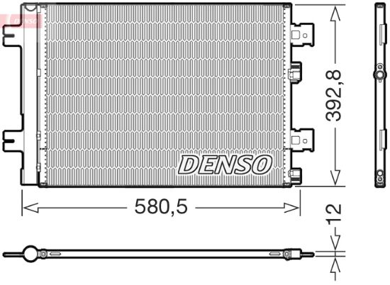 Obrázok Kondenzátor klimatizácie DENSO  DCN37005
