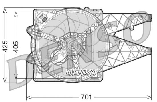 Obrázok Ventilátor chladenia motora DENSO  DER09100