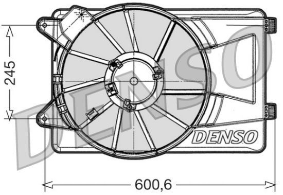 Obrázok Ventilátor chladenia motora DENSO  DER09305