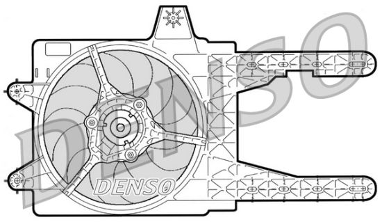 Obrázok Ventilátor chladenia motora DENSO  DER13006