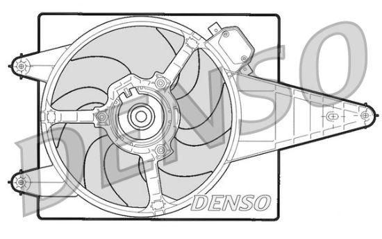 Obrázok Ventilátor chladenia motora DENSO  DER13204