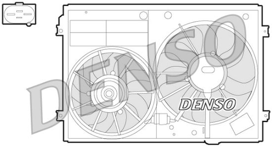 Obrázok Ventilátor chladenia motora DENSO  DER32012