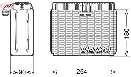 Obrázok Výparník klimatizácie DENSO  DEV01010