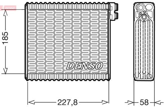Obrázok Výparník klimatizácie DENSO  DEV09011