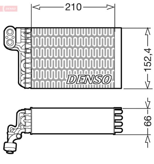 Obrázok Výparník klimatizácie DENSO  DEV09015