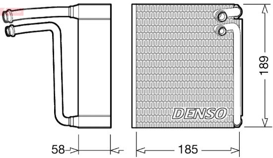 Obrázok Výparník klimatizácie DENSO  DEV09025