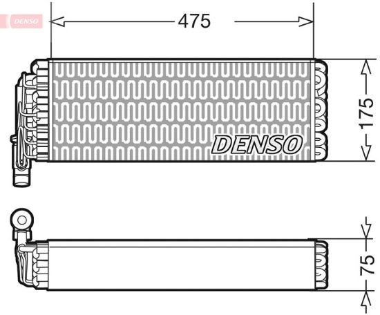 Obrázok Výparník klimatizácie DENSO  DEV12003