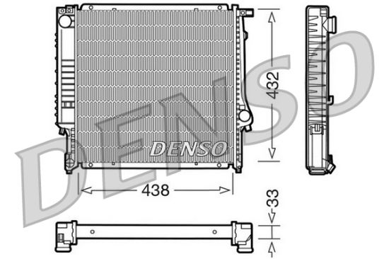 Obrázok Chladič motora DENSO  DRM05022