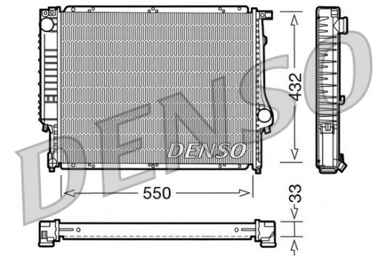 Obrázok Chladič motora DENSO  DRM05023
