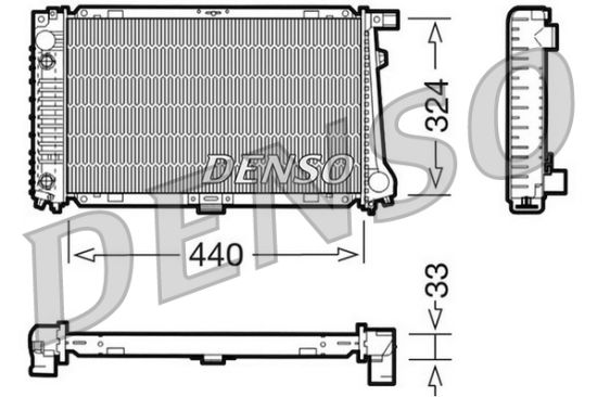 Obrázok Chladič motora DENSO  DRM05033