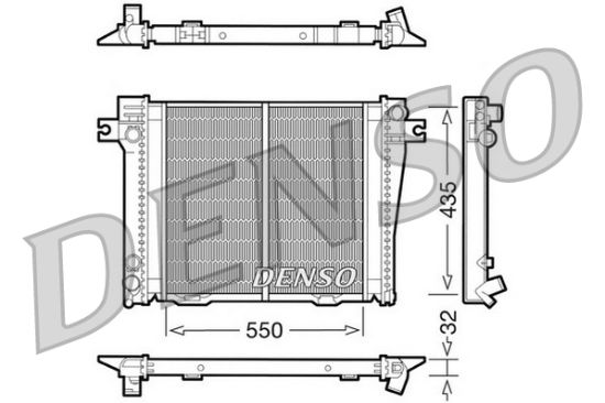 Obrázok Chladič motora DENSO  DRM05036