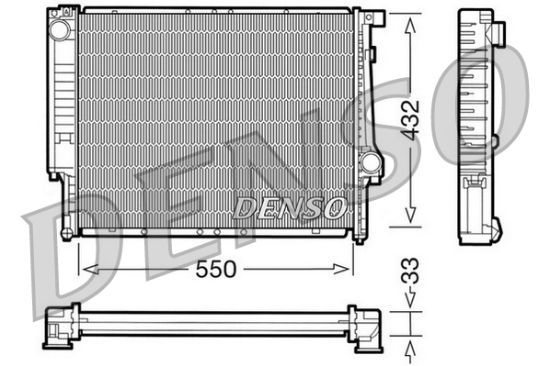 Obrázok Chladič motora DENSO  DRM05041