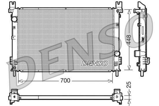Obrázok Chladič motora DENSO  DRM06001