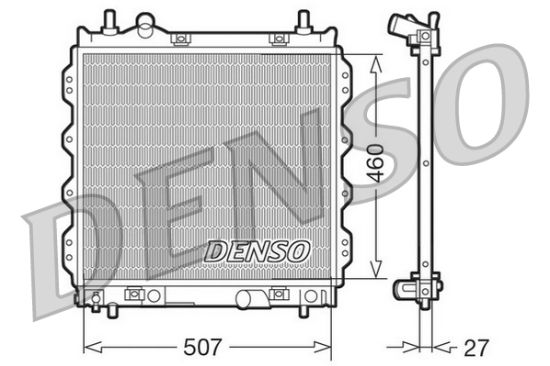 Obrázok Chladič motora DENSO  DRM06005